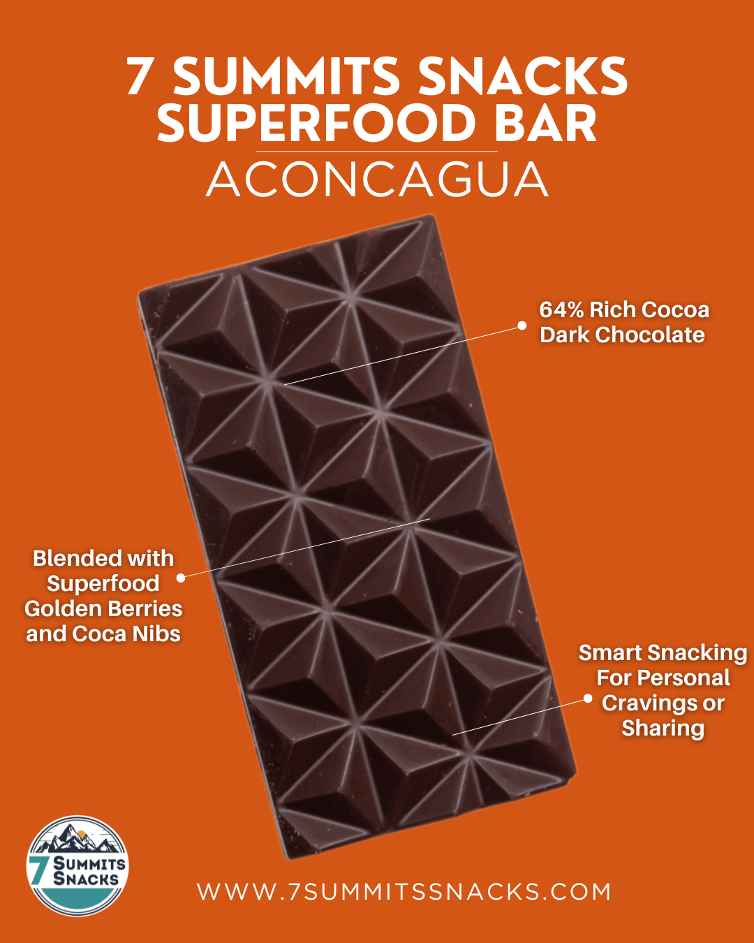 Aconcagua Superfood Dark Chocolate Bars (x6)