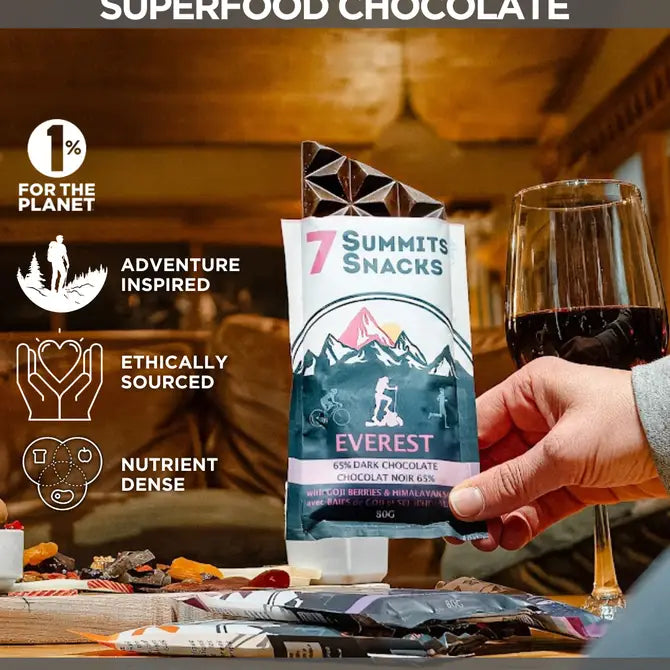 Barres de chocolat noir Aconcagua Superfood