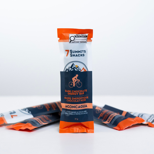 Aconcagua Dark Chocolate Energy Bars with Golden Berries & Cocoa Nibs