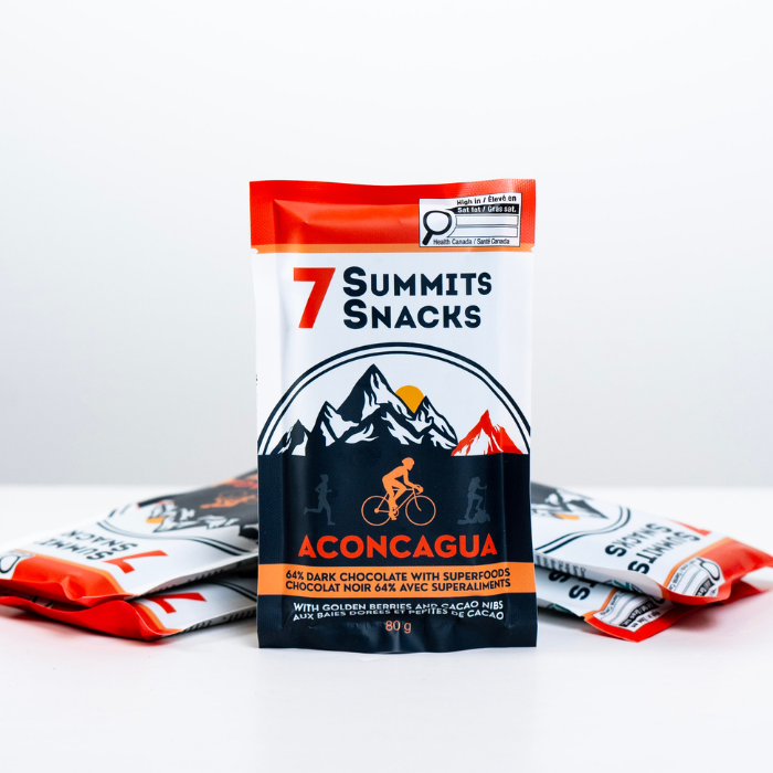 Aconcagua Dark Chocolate Superfood Bars with Golden Berries & Cocoa Nibs