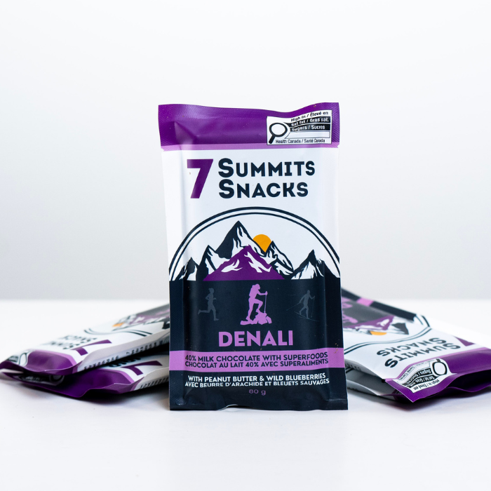 Denali Milk Chocolate Superfood Bars with Wild Blueberries & Peanut Butter