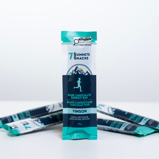 Vinson Dark Chocolate Energy Bars with Natural Peppermint