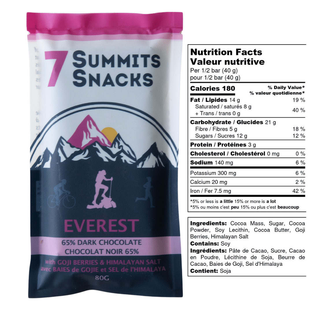 Everest Superfood Dark Chocolate Bars